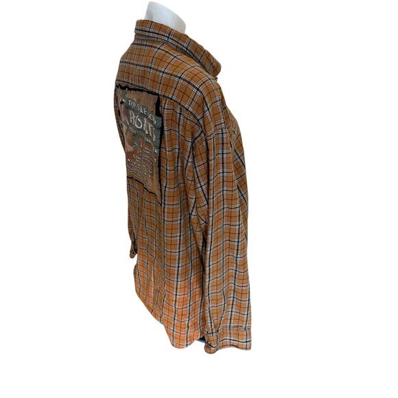 Boating Plaid Flannel Shirt XL Oversized 5 Reasons Boats are Better than Women - Picture 3 of 6